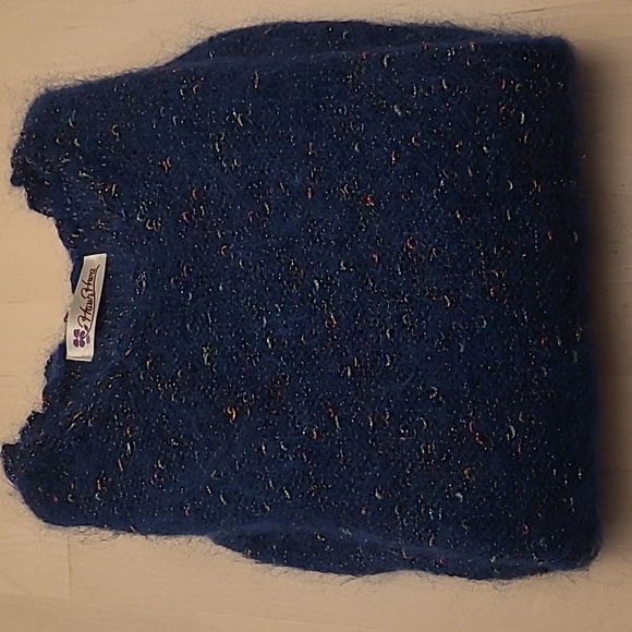 VTG 1970s Haur Hiwa Fuzzy Metallic Detail and Pleated Shoulders Sweater - Picture 14 of 14